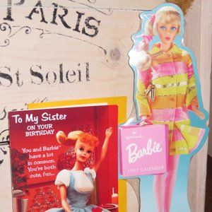 Barbie 1997 Calendar Birthday Card